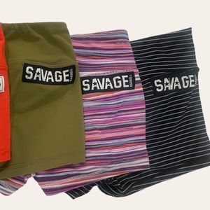 Savage 3’ inseam workout shorts.  Each worn once.